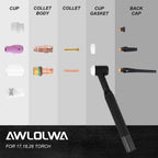 90PCS TIG Welding Torch Accessories WP17/18/26