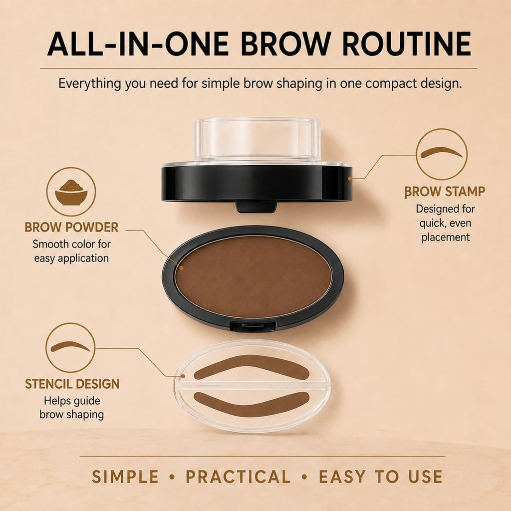 Eyebrow Stamp Quick Makeup Tool for Natural Perfect Brows