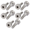 uxcell 10pcs 304 Stainless Steel Hex Socket Shoulder Bolt 5mm Shoulder Dia 5mm Shoulder Length M4 Thread