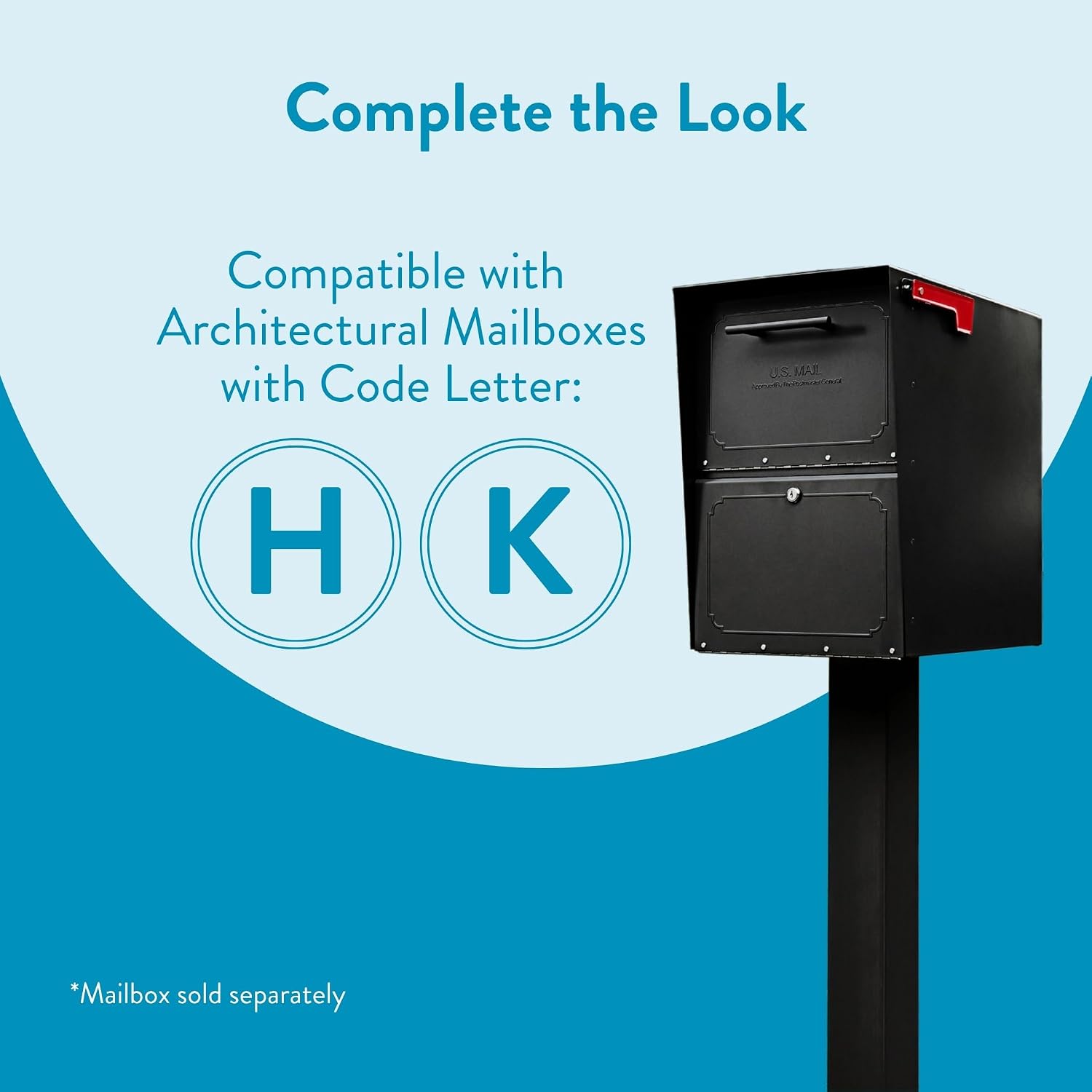 Oasis In-Ground Galvanized Steel Mailbox Post | Weatherproof post with a rust-resistant powder-coat finish built to