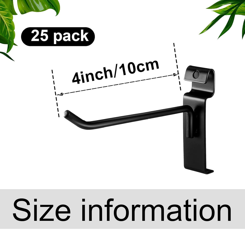Gridwall Peg Hooks Black Grid Wall Panels Display Hooks Hangers Wire Display Rack Grid Wall Accessories for Retail