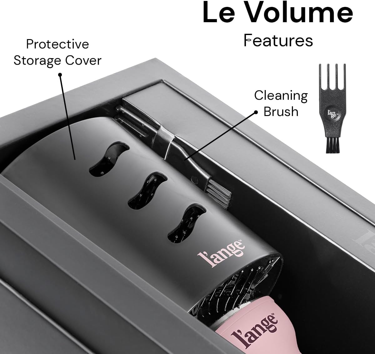 Le Volume 2-in-1 Titanium Blow Dryer Brush | Frizz Control Blowout Hair Dryer Brush For Drying And Straightening |
