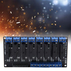 8 Channels Solid State Relay Module DC-AC Low Level Trigger Black with