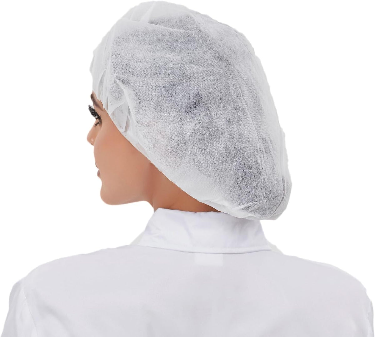 Disposable Bouffant Cap Hair Net for Food Service Latex-Free