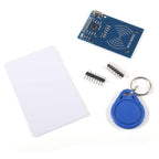 4Pcs RFID Kit Mifare RC522 RF IC Card Sensor Module MFRC-522 RFID Reader Module + S50 White Card + Key Ring for Raspberry Pi