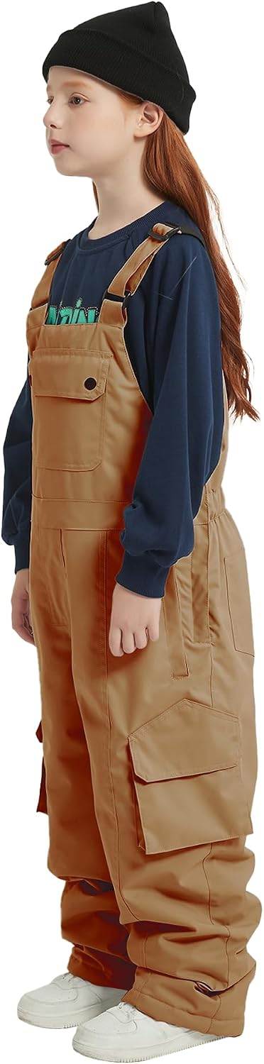 Kid Snow Bib Waterporoof Insulation Winter Overalls Ski Snowboard Pants for Boys Girls
