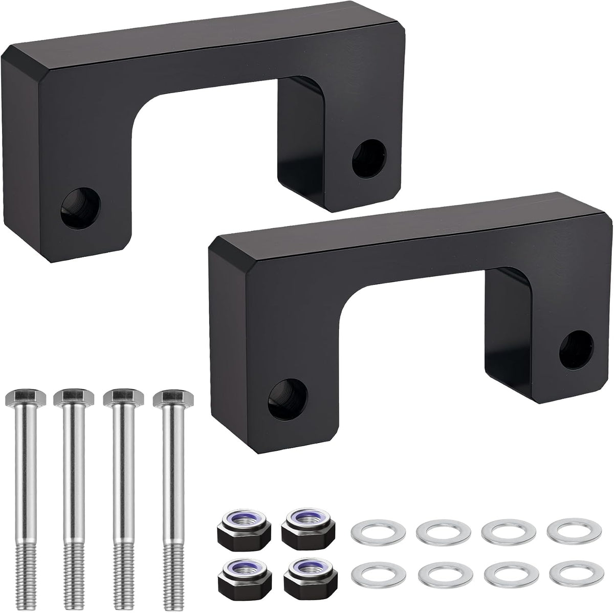 EVIL ENERGY 2" Front Leveling Lift Kit Suspension Strut Spacers, Black