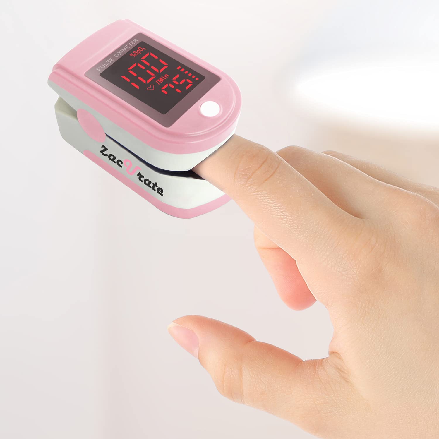 Pro Series 500DL Fingertip Pulse Oximeter Blood Oxygen Saturation Monitor with Silicone Cover, Batteries and Lanyard