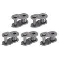 uxcell 5Pcs #100 Chain Offset Half Link Roller, 1 1/4" Pitch Carbon Steel, Standard Chain End Connector Split Links for 20A Chain