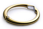 Bag Hanger, Polished Gold PVD |The Ring that Opens into a Purse Hook