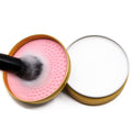 Makeup Brush Cleaner Solid Brush & Sponge Soap With Silicone Cleaning Pad, Vegan, Deep Cleaning, No Residue(100g/3.53oz)