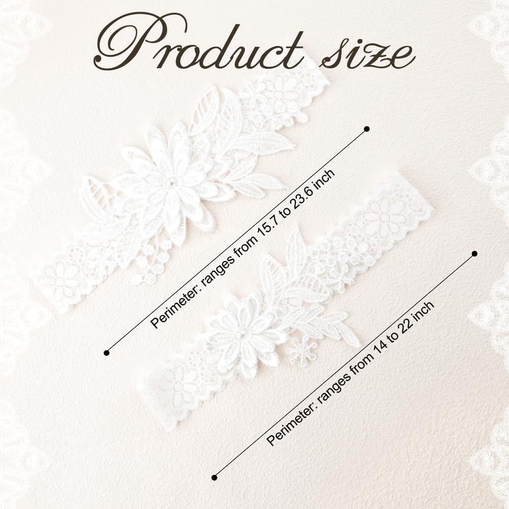 Garters for Bride Wedding Garter for Bride Accessories Wedding Day Essentials Toss and Keep Lace Thigh Garter Set