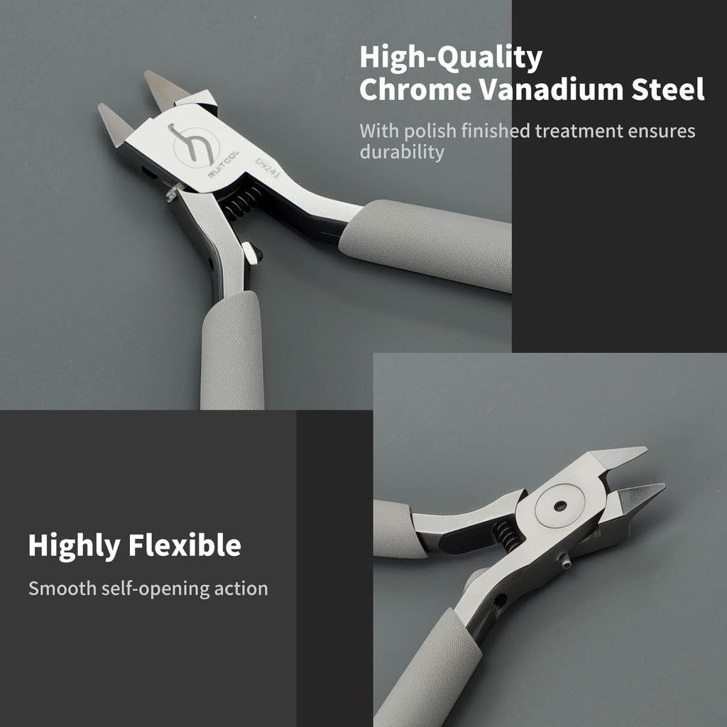 Model Nipper, Single Blade Sprue Cutter for Plastic Model Kits | Chromium-vanadium steel, ultra-thin single blade