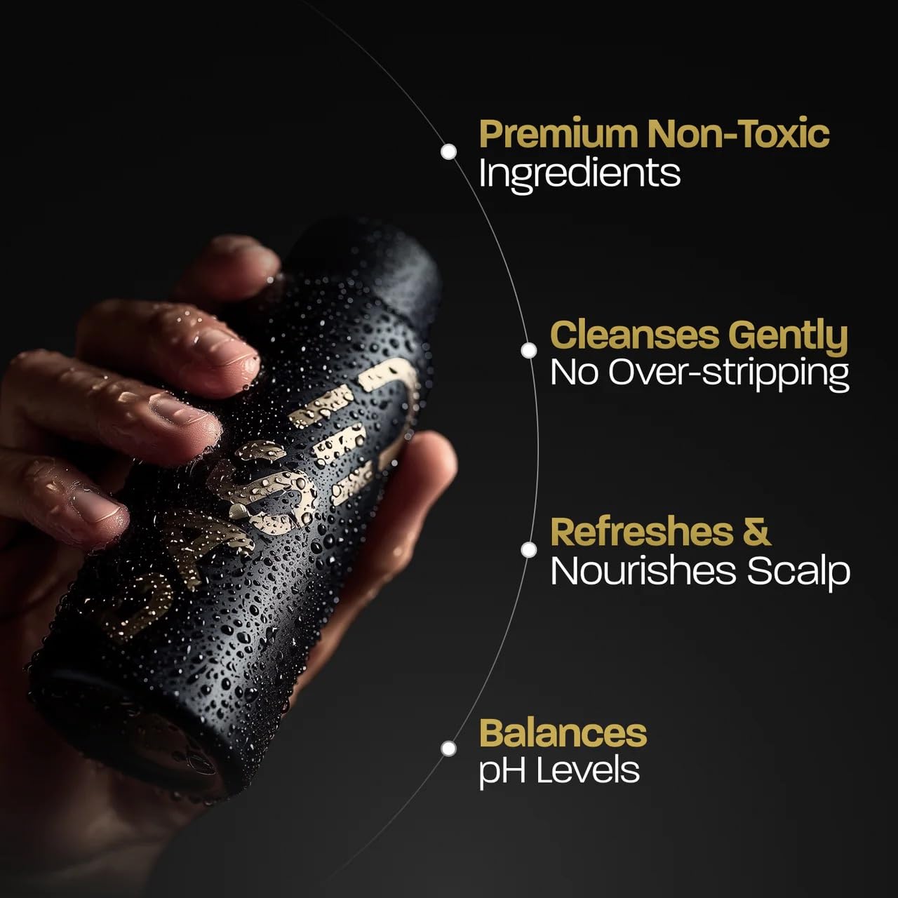 BASED Shower Duo Shampoo & Conditioner Bundle with Peppermint Oil & Coconut Oil, Cleansing Shampoo & Hydrating