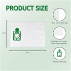 12 Vacuum Dust Bags. Compatible For Numatic Henry.