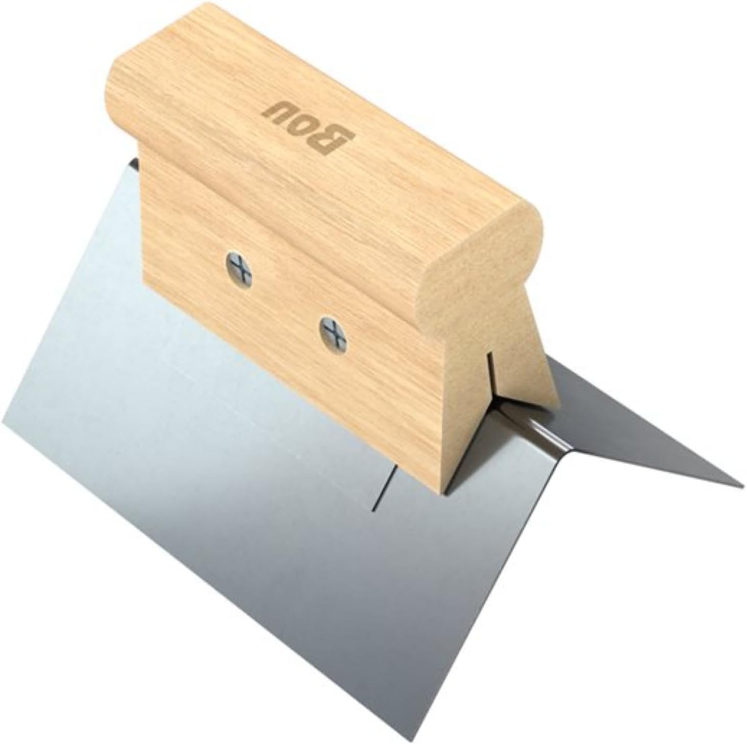 Outside Corner Tool Stainless Steel 1/8 Inch Blade with Durable Wood Handle | Clean Finishing on Drywall, Plaster