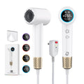 110000RPM Ionic Hair Dryer, Positive & Negative Ion Tech (White)