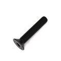 10pcs M10 x 50mm Black Flat Countersunk Head Hex Socket Cap Bolts 10.9 Grade Alloy Steel,Coarse Thread