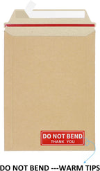 100 Pack 6"X8" Kraft Rigid Mailers Cardboard Envelopes Mailers