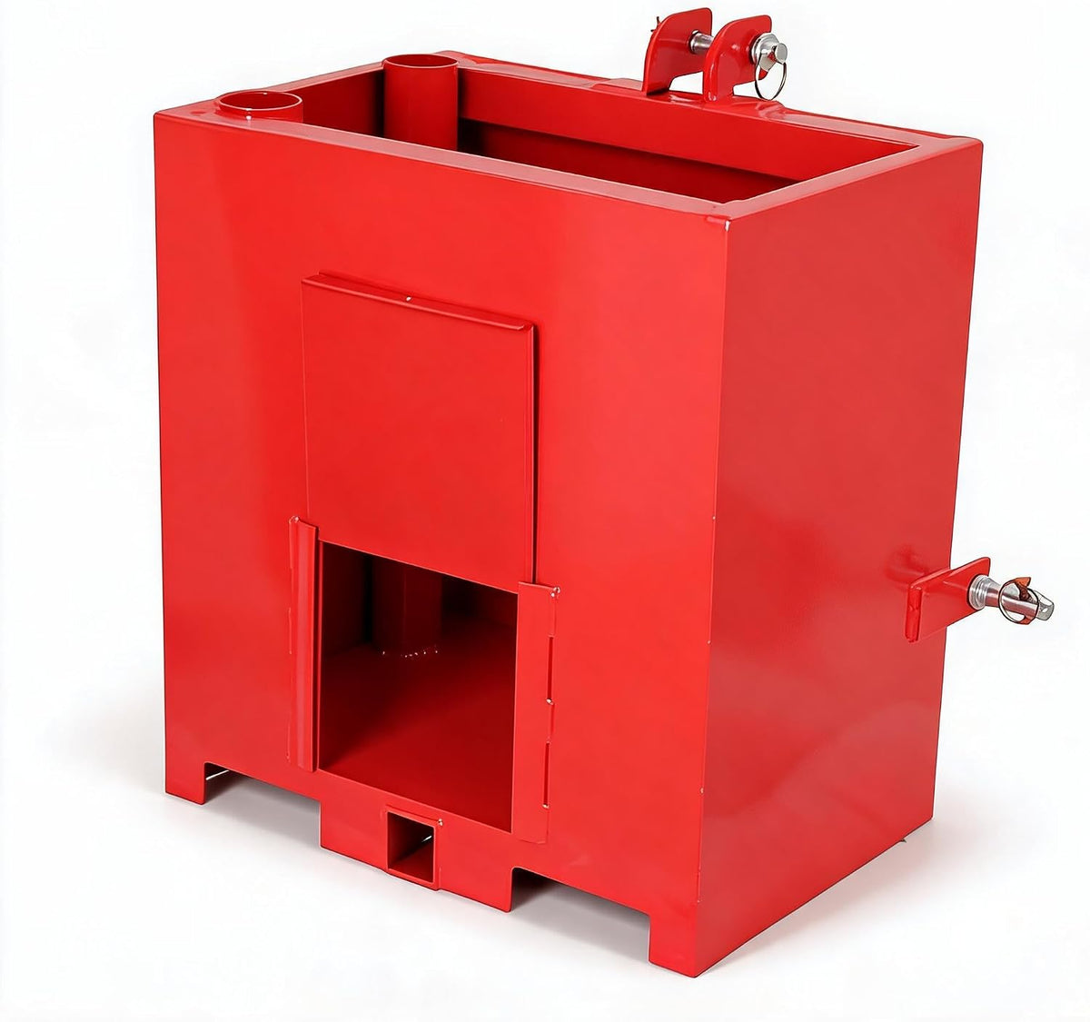 Heavy Duty Tractor Ballast Box, 800 Lb Capacity 3 Point Ballast Hitch Box with 2" Quick Hitch Receiver, Category 1
