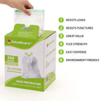 Large Trash Bag 13 Gallon Tall Drawstring 100% Post-Consumer Recycled Garbage Bag Waste Bag for Kitchen Office 0.8