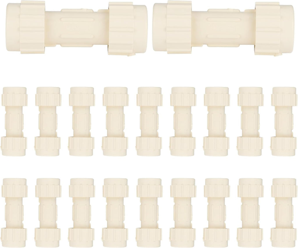 (Pack of 20) EFIELD 3/4"Compression Coupling,CPVC Fittings for Plumbing Installations and Repair