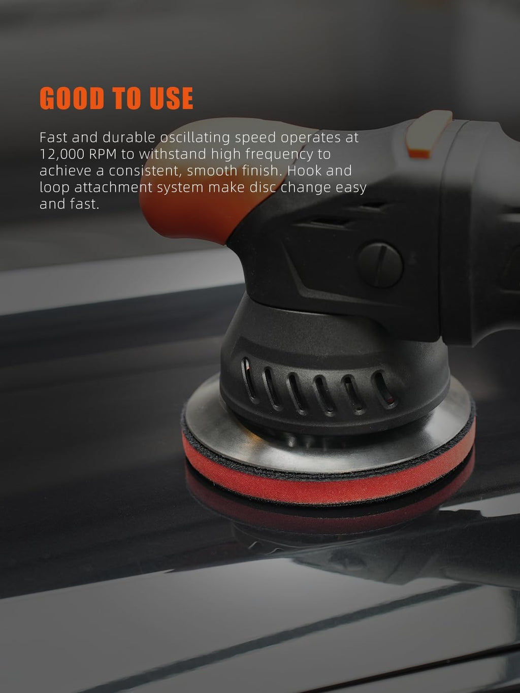 5"(125mm) Backing Pad Hook and Loop Backing Plate 5/16"-24 Thread DA Air Random Orbital Sander/Polisher Backing Pad