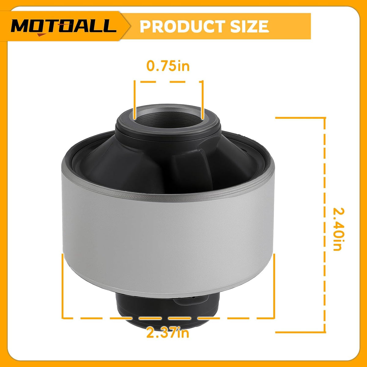 MOTOALL Lower Control Arm Bushing 20204-FL020 Fit for Subaru Crosstrek 2018-2023 for Forester 2019-2023 for Outback 2020-2023