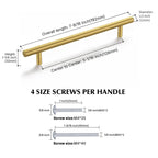 30 Pack 5in Gold Cabinet Handles for Kitchen Cabinet Handles