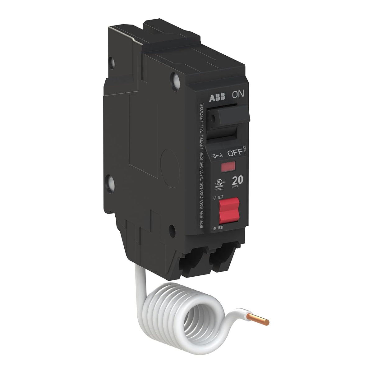 ABB Q-Line THQL1120GFT • Ground Fault Circuit Breaker • 20 Amp Single Pole