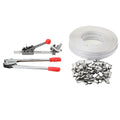 Banding Packaging Pallet Strapping Kit ECUTEE Pallet Packaging Strapping Tool All-in-One Poly Strapping Tensioner