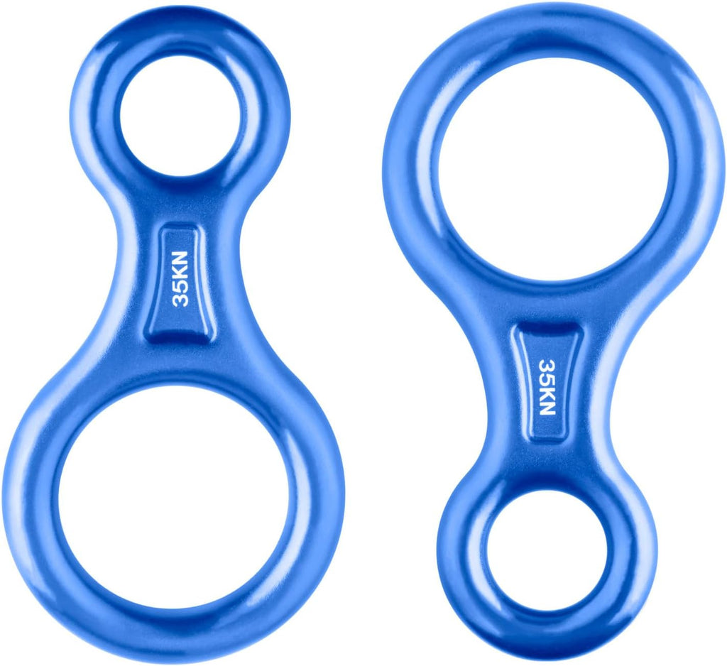 35kN Climbing Rescue Figure 8 Descender Rigging Plate Heavy Duty & Large & High Strength Rappel Device Equipment for
