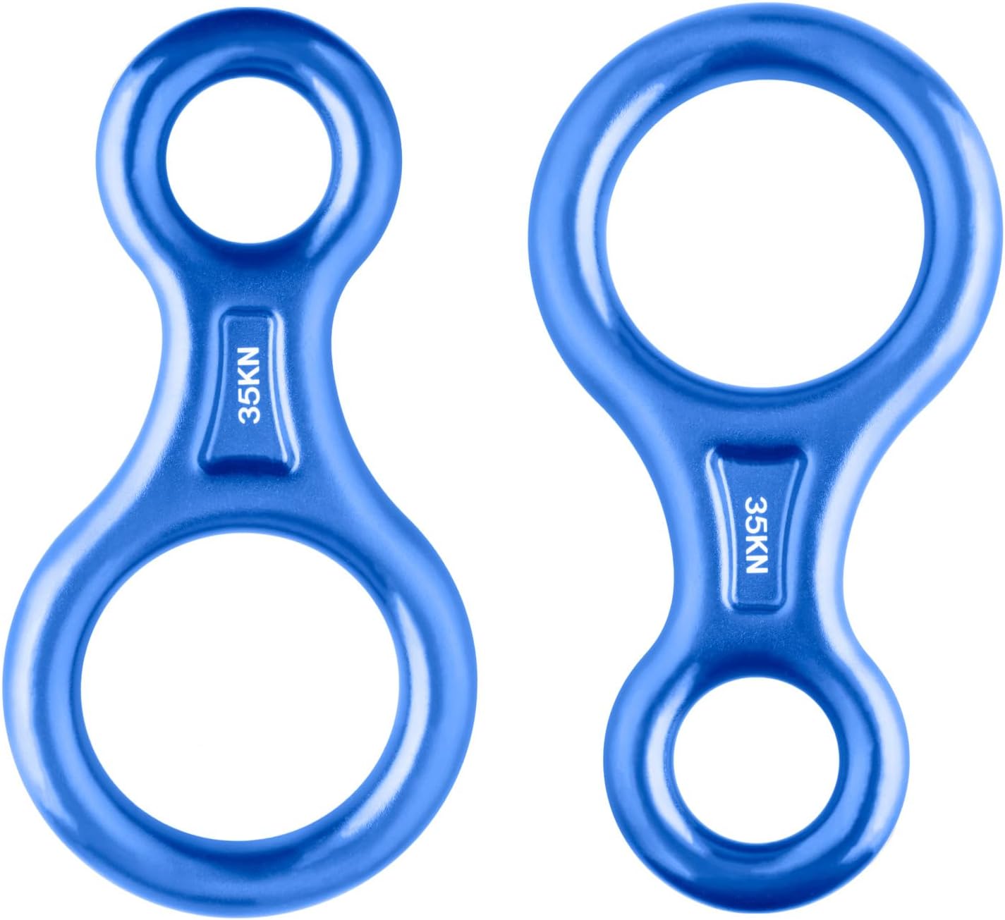 35kN Climbing Rescue Figure 8 Descender Rigging Plate Heavy Duty & Large & High Strength Rappel Device Equipment for