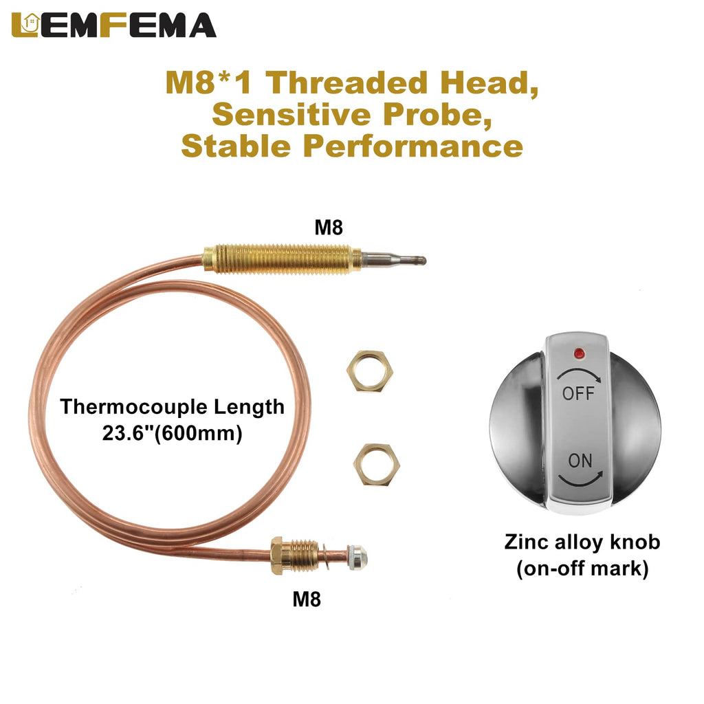 Low Pressure LPG Propane Gas Fireplace Flame Failure Safety Control Valve