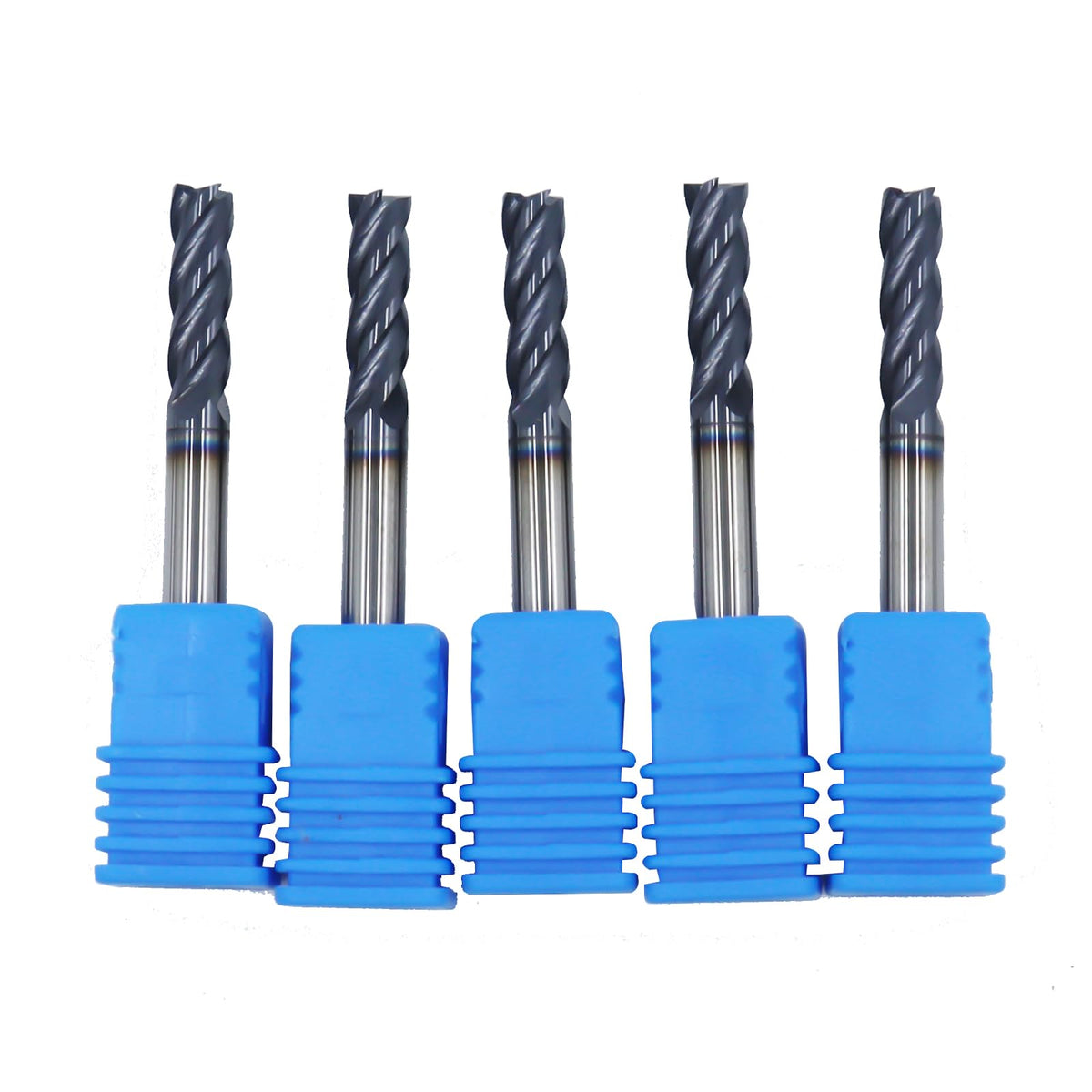 5Pcs 3/16in Solid Carbide End Mills, 4 Flute