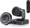All-in-One Conference System: 4K Dual Lens Webcam + Bluetooth Speakerphone | AI Framing & Presenter Tracking PTZ