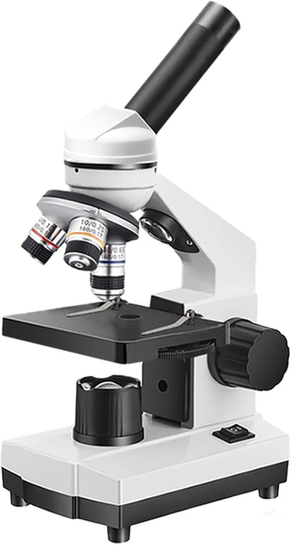 Adult and Student Compound Microscope - 40X-2000X High-Power Biological Microscope, with Dual LED Lighting, Suitable