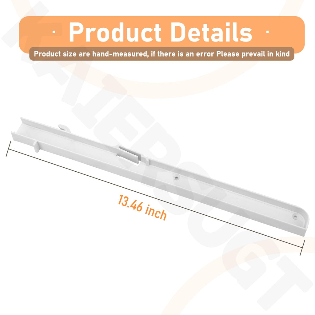 7014649 Ice Bucket Slides Replacement for Subzero Ice Maker, Left, White