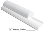 Dual Bladed Classic Bath Squeegee - All White