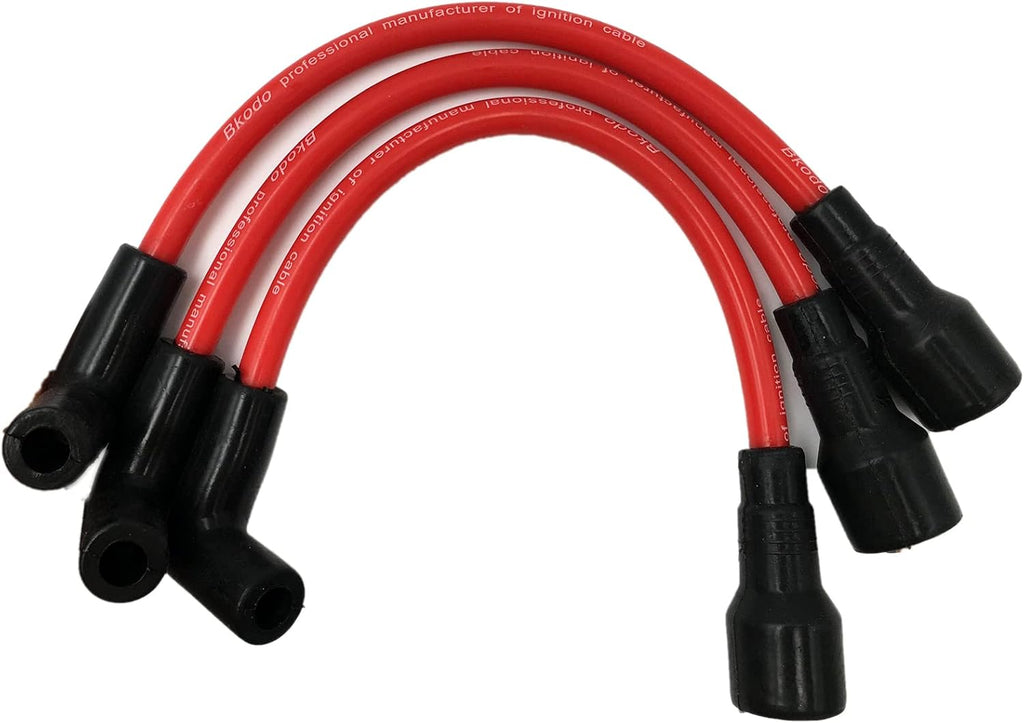LIZAPUS Compatible with Mercury 65-90HP High Tension Ignition Spark Plug Wire Cable Set 3 Cylinder