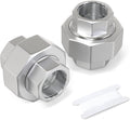 TAISHER 2PCS 304 Stainless Steel Union, 1" NPT Female Cast Pipe Fitting