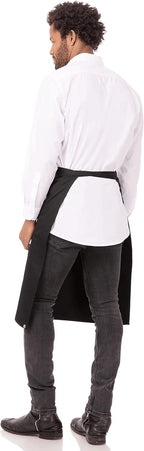 Unisex Reversible Server Apron, Black, One Size