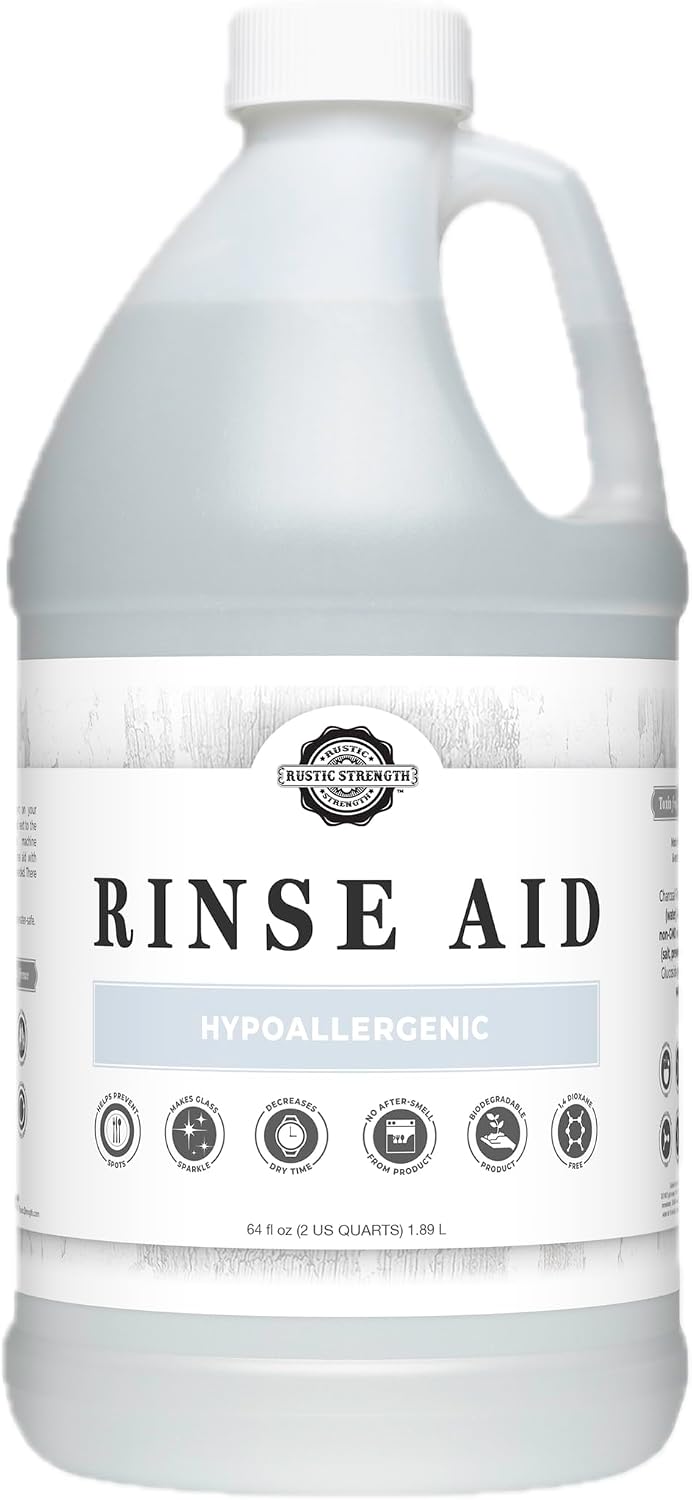 Unscented Rinse Aid for Automatic Dishwashers, 16 oz
