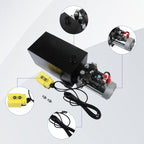 10 Quart Hydraulic Power Unit Electric Hydraulic Pump 12V DC Double Acting
