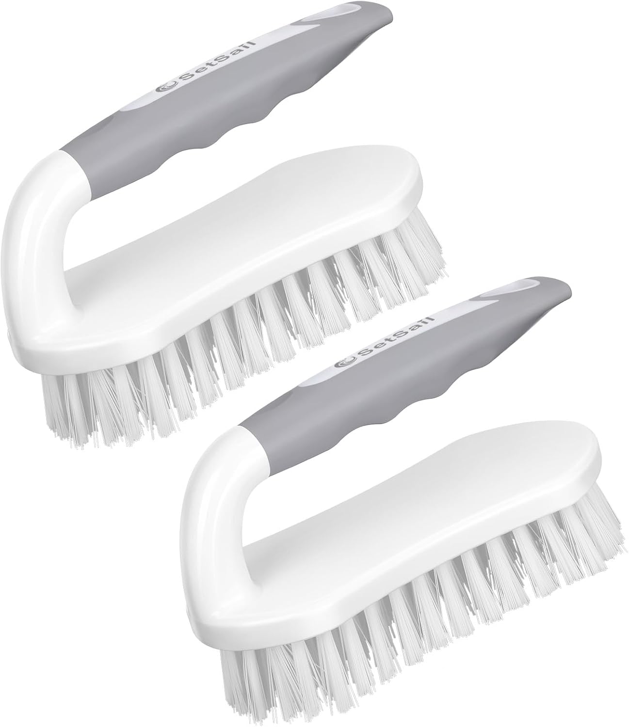 Scrub Brush, Heavy-Duty Scrub Brushes for Cleaning with Stiff Bristles Cleaning Brush for Shower, Bathroom, Carpet