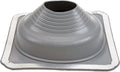 #6 (5" - 9") Square Gray EPDM Flexible Pipe Flashing, Roof Jack, Pipe Boot Flashing Dektite (DFE106G)