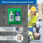 Wall-Mount Eyewash Station with 32 oz Bottle