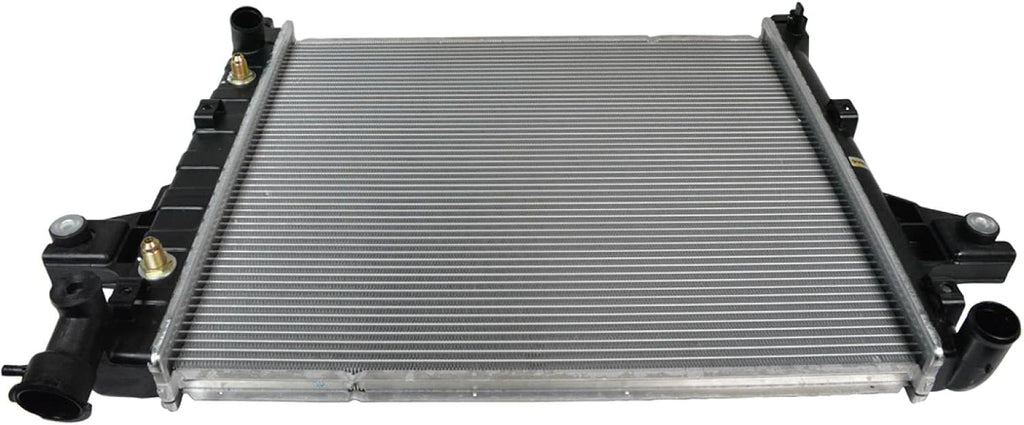 TRQ Radiator Assembly Aluminum Core Cross Flow with Transmission Oil Cooler