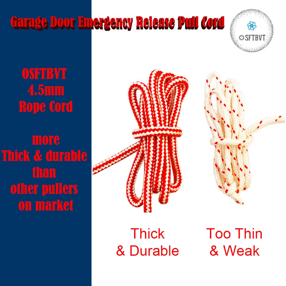 Garage Door Emergency Release Pull Cord with Handle -2pcs