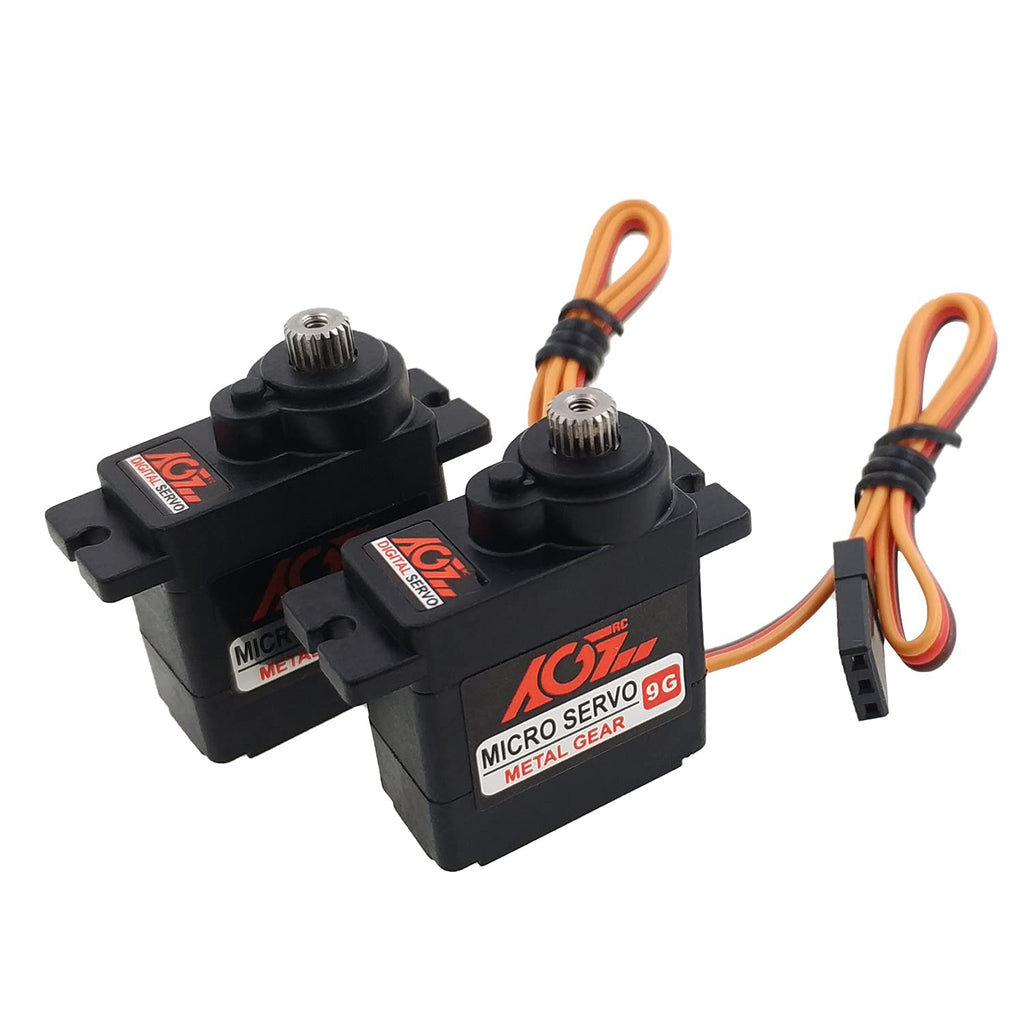 AGFRC B11DLS 2.8KG Micro RC Servo Kit, 2-Pack